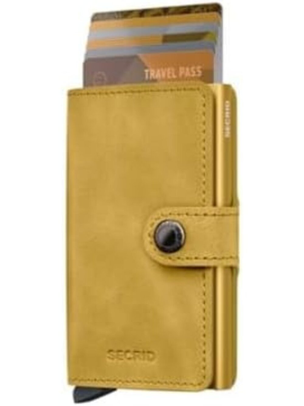 Vintage Leather Mini Wallet for Men | RFID Safe Card Holder | Fits 10 Cards - Picture 2 of 4